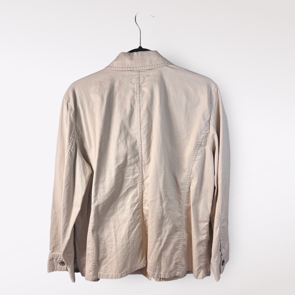 LRL Women’s Ralph Lauren Jeans Co 14W Khaki Military Jacket Tan Button Down - Picture 3 of 3